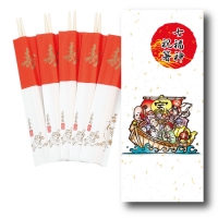 七福神祝箸5膳　タトウケース入り
