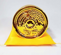 金運5円玉貯金箱　座布団付き