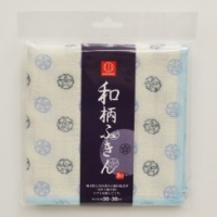 和柄ふきん　あさがお